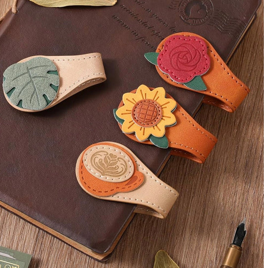 Storybook Leather Magnetic Bookmark