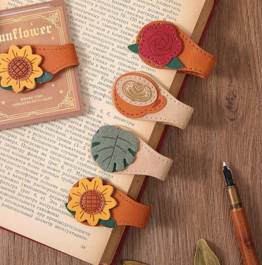 Storybook Leather Magnetic Bookmark