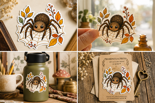 Fall Spider — Vinyl Sticker