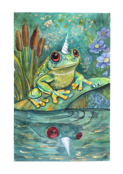 Froggicorn — Whimsical Art Print