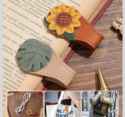 Storybook Leather Magnetic Bookmark
