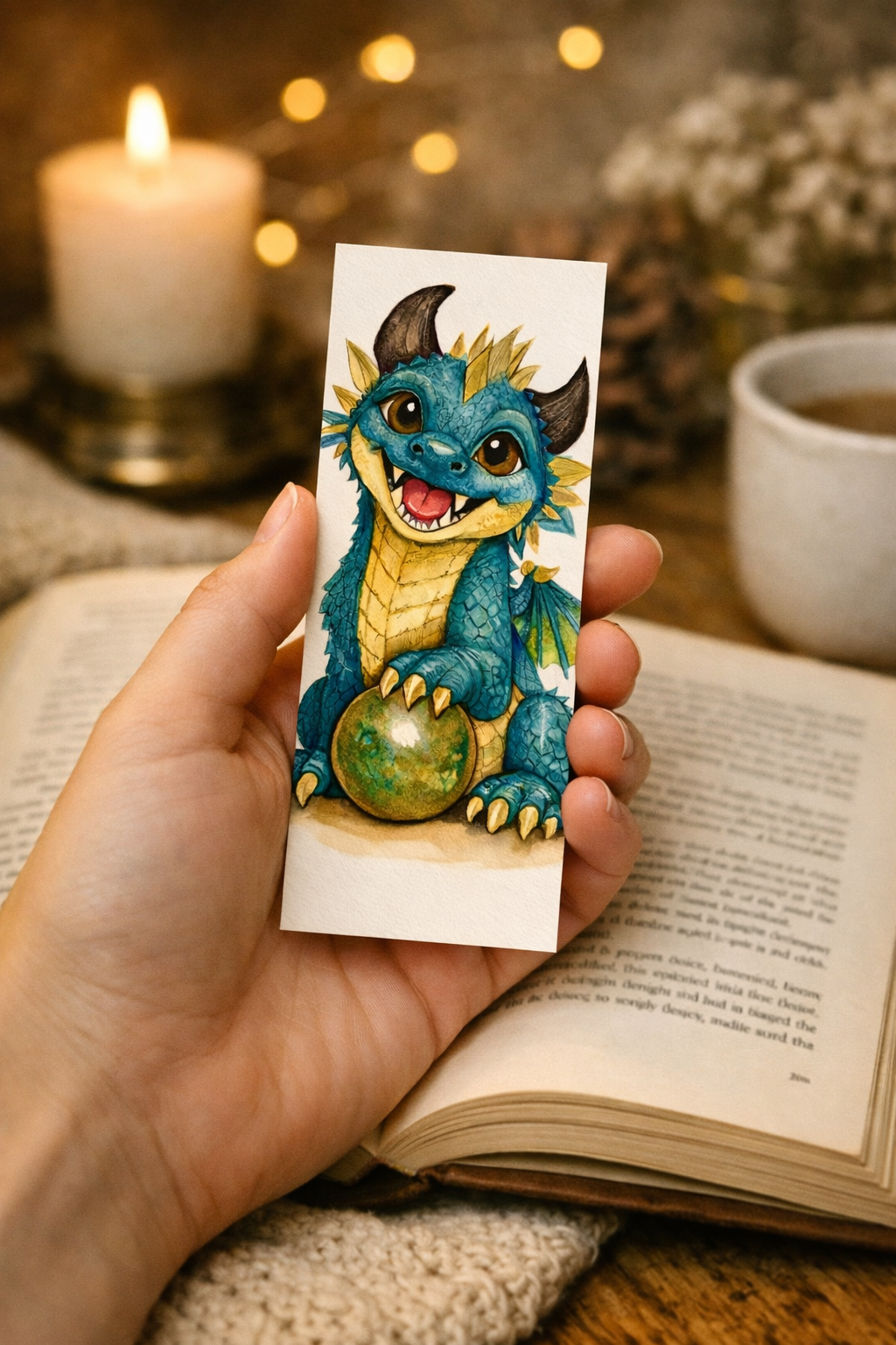 Brightwing the Glimmerdrake — Art Bookmark