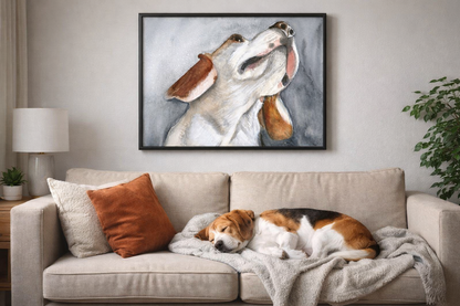 Maple — Watercolor Dog Portrait Print