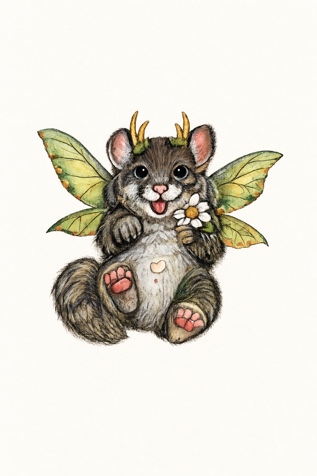 Tenderfoot Mossling watercolor fine-art print artwork